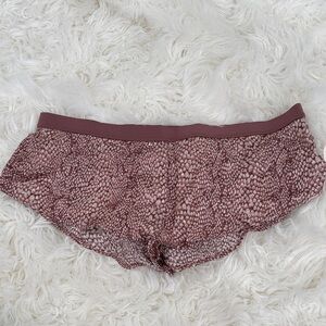 Anthropologie Mauve Snake Print Panties